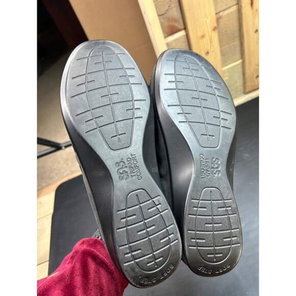 SAS Womens Tripad Comfort Black Suede Loafers Size 9W - Picture 6 of 7